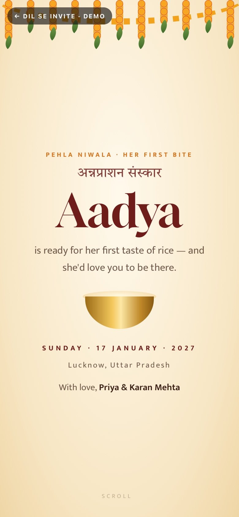 Pehla Niwala demo website