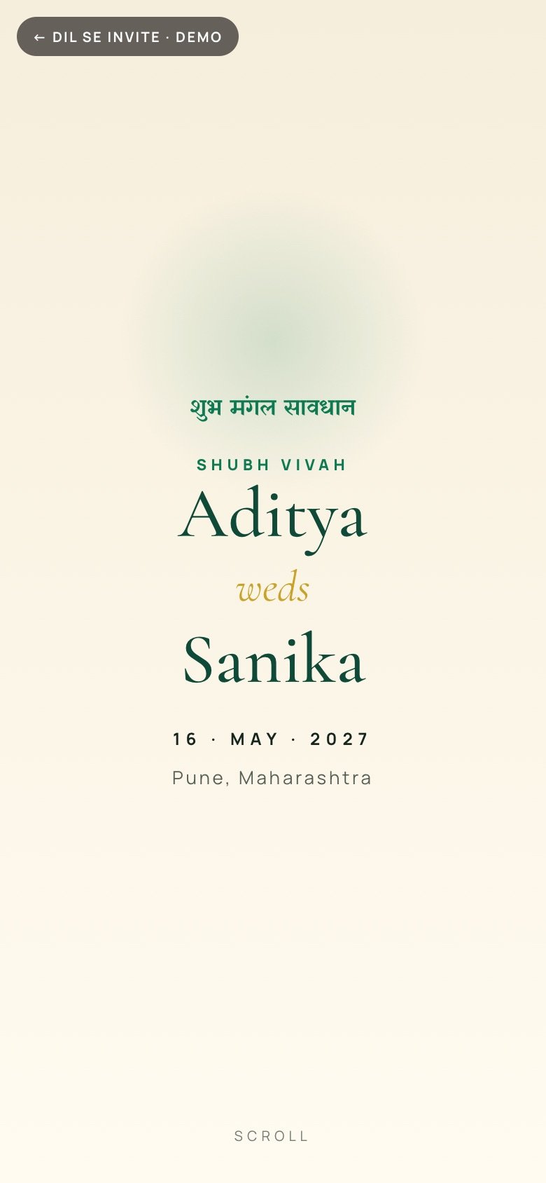 Antarpat · Shubh Mangal — marathi wedding invitations invitation website demo
