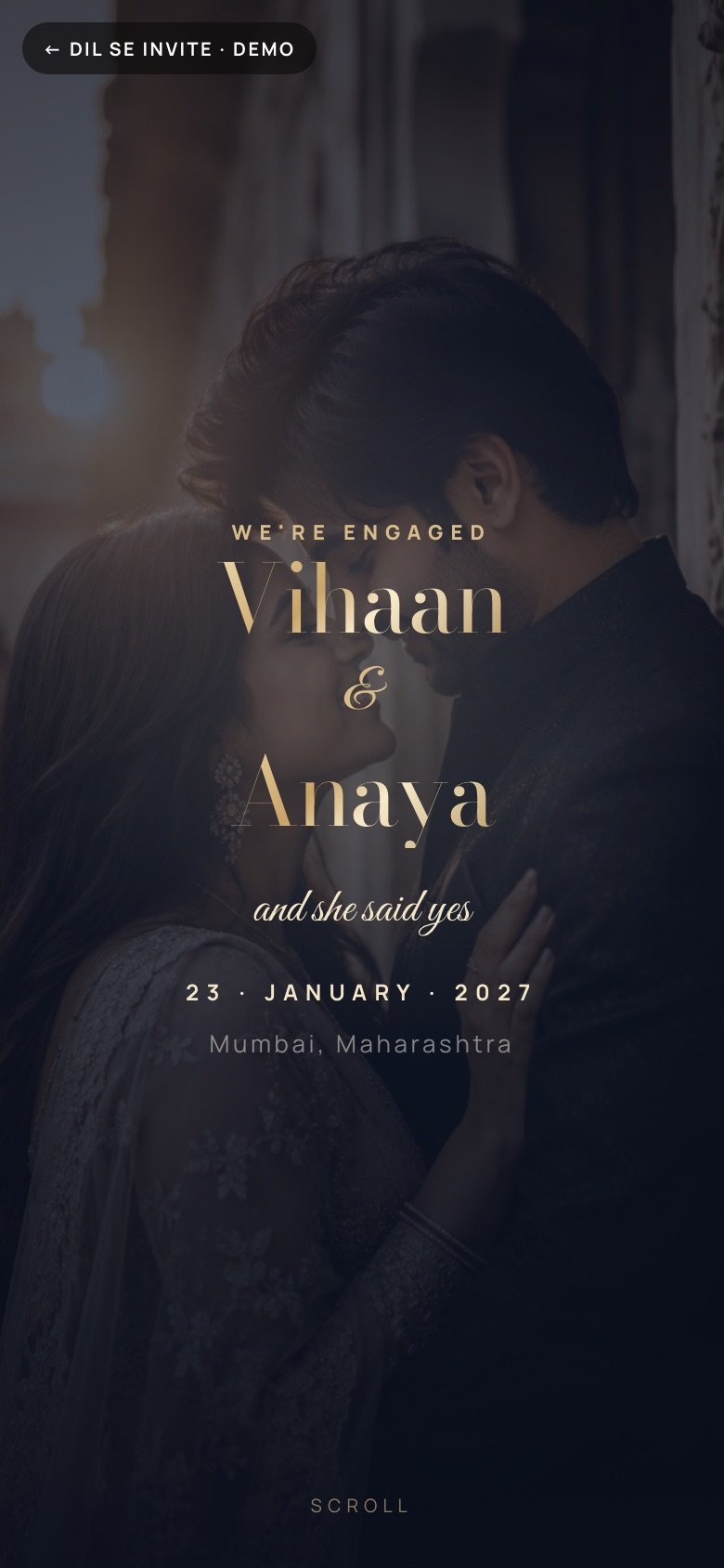 The Ring Box — engagement invitations invitation website demo