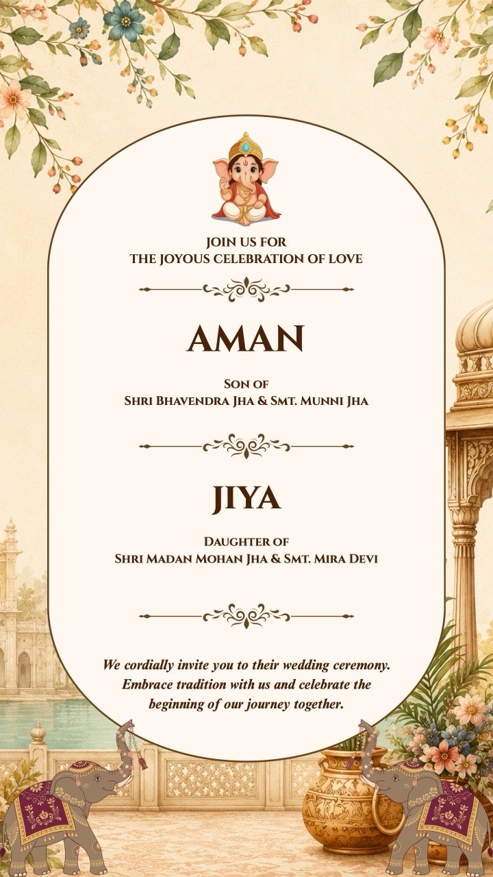 Wedding invitation invitation design by Dil Se Invite
