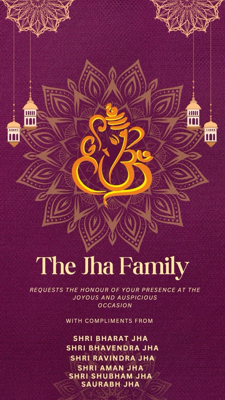 Family compliments invitation design by Dil Se Invite